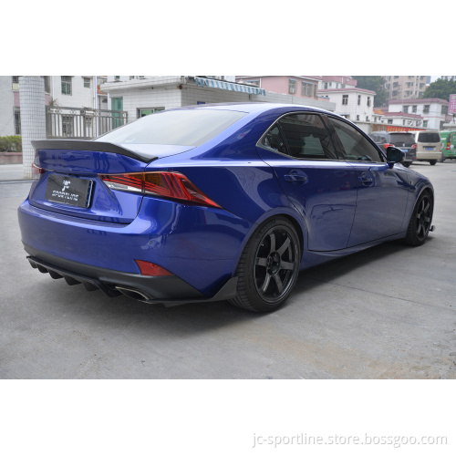 Custom Dry Carbon Fiber Rear Spoiler for Lexus IS250/IS350 F Sport Sedan (2014-2020)